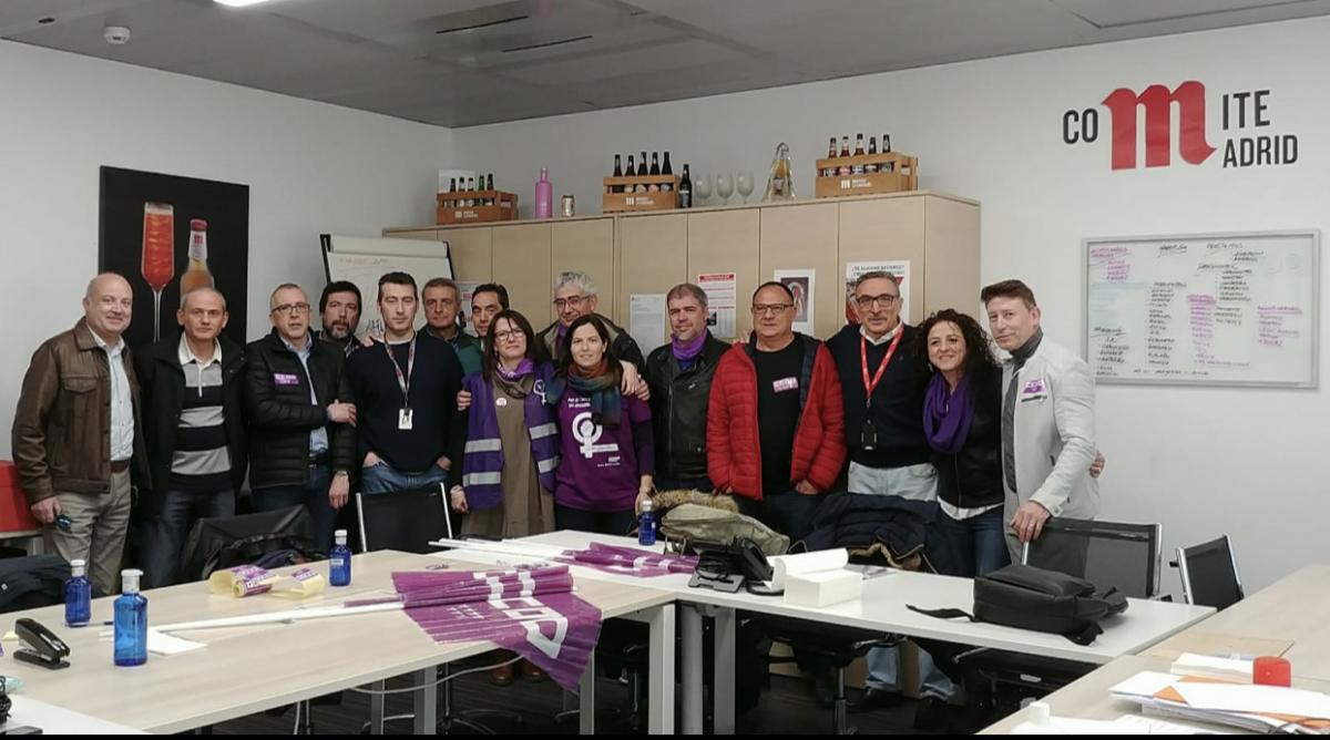 CCOO de Mahou con Isabel Rodero y Agustín Martín