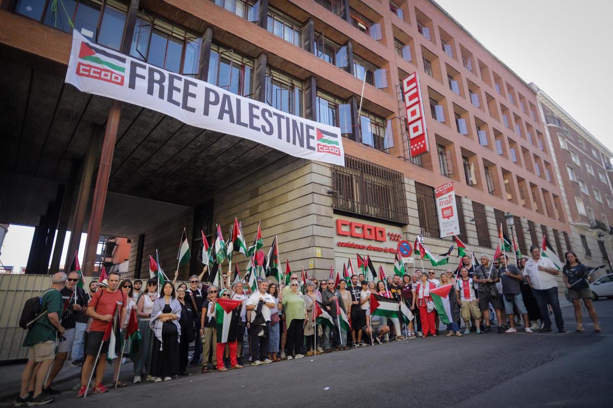 Septiembre 2025. Manifestación contra la participación de un equipo israelí en la Vuelta Ciclista a España
