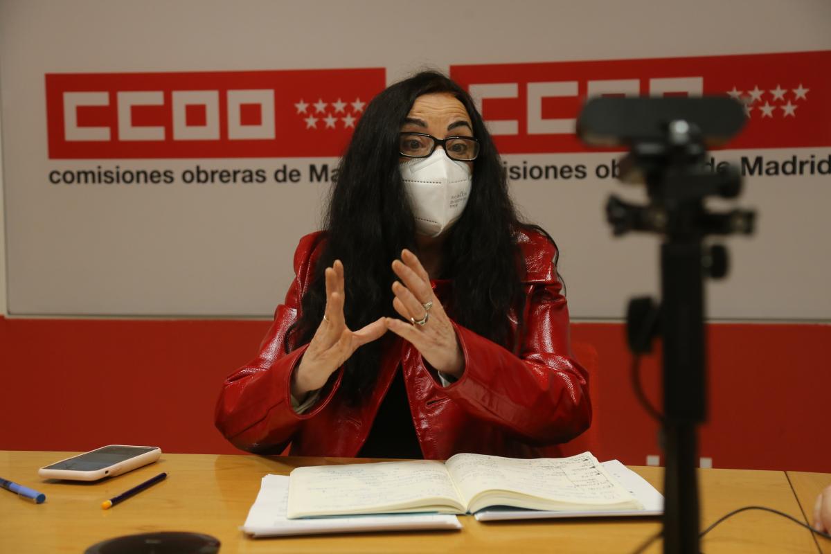 Isabel Galvín, durante la rueda de prensa