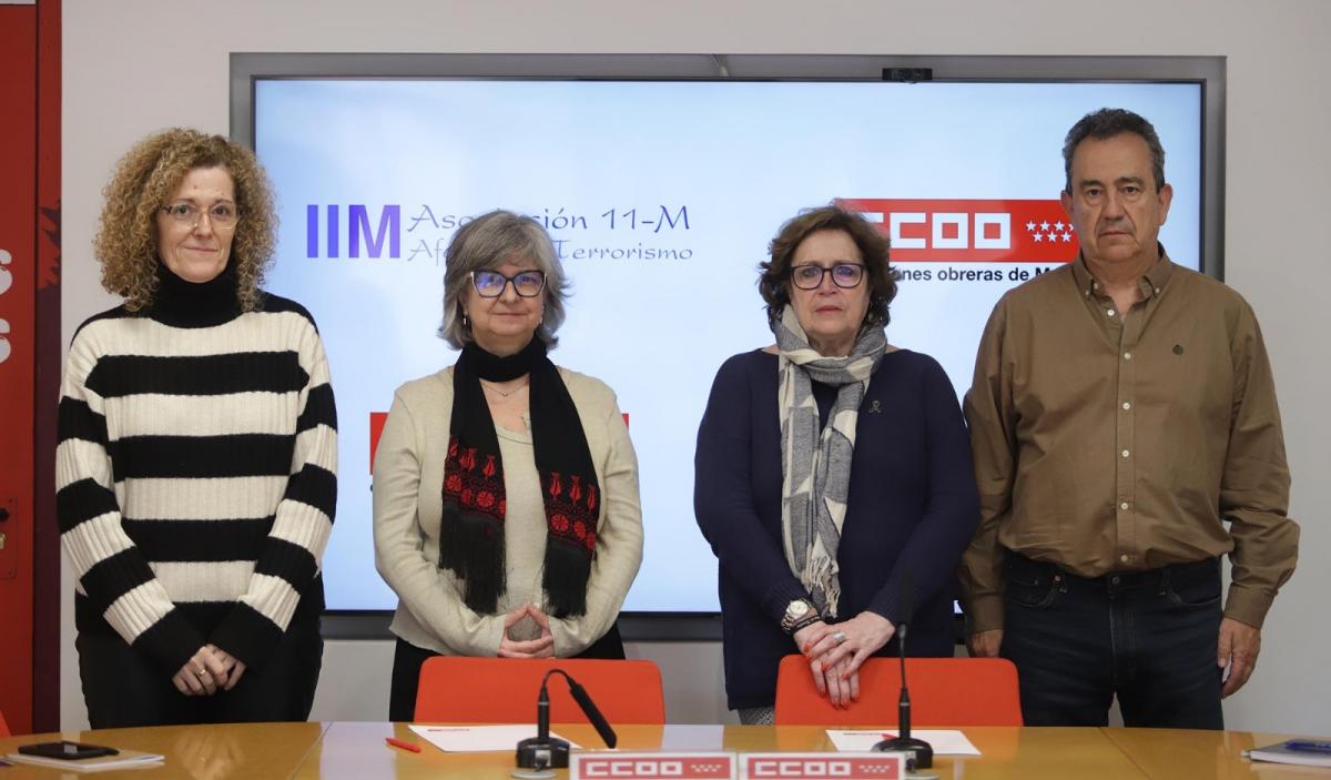 CCOO de Madrid y la Asociacin 11M renuevan su convenio de colaboracin