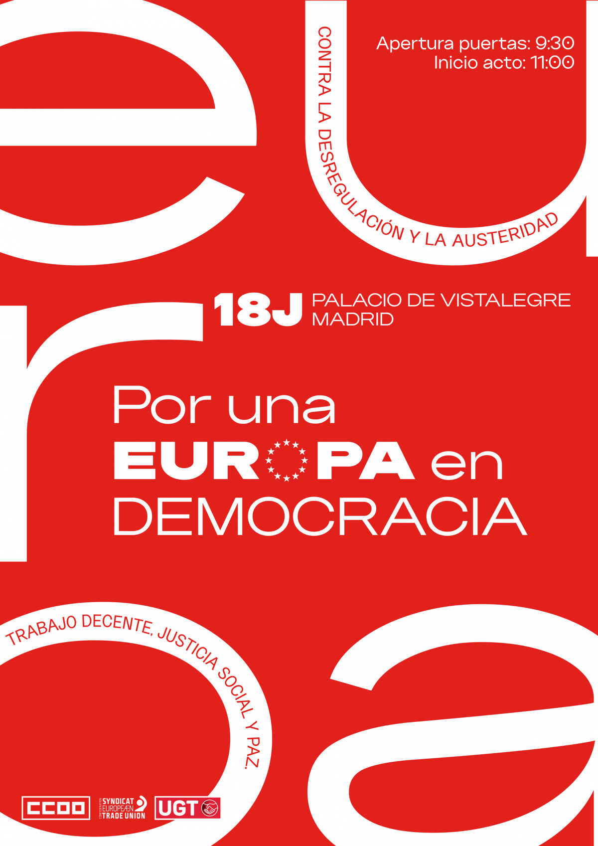 Jornada “Por una Europa en democracia”
