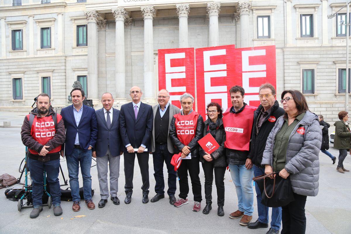 Movilizaci�n de la plantilla de Correos en Madrid 14-11-2018