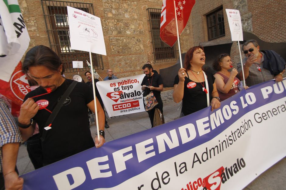 Concentración en Madrid contra la privatización encubierta del INAEM
