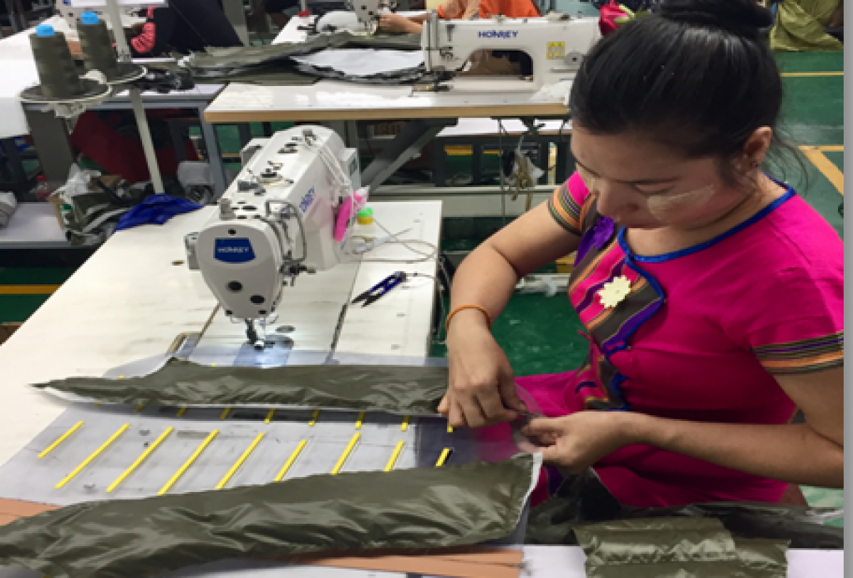 450.000 personas trabajan en la industria textil de Myanmar