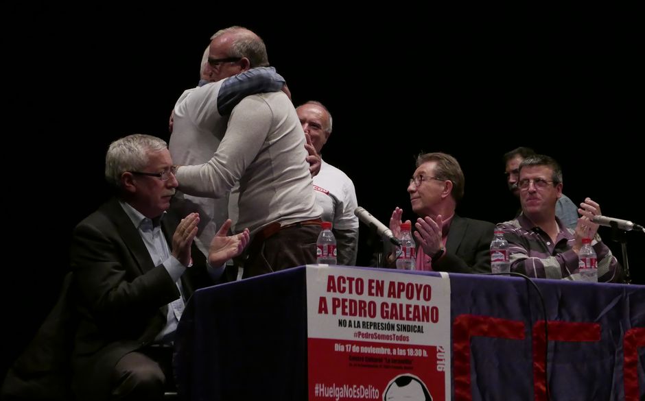 CCOO se vuelca en apoyo a Pedro Galeano