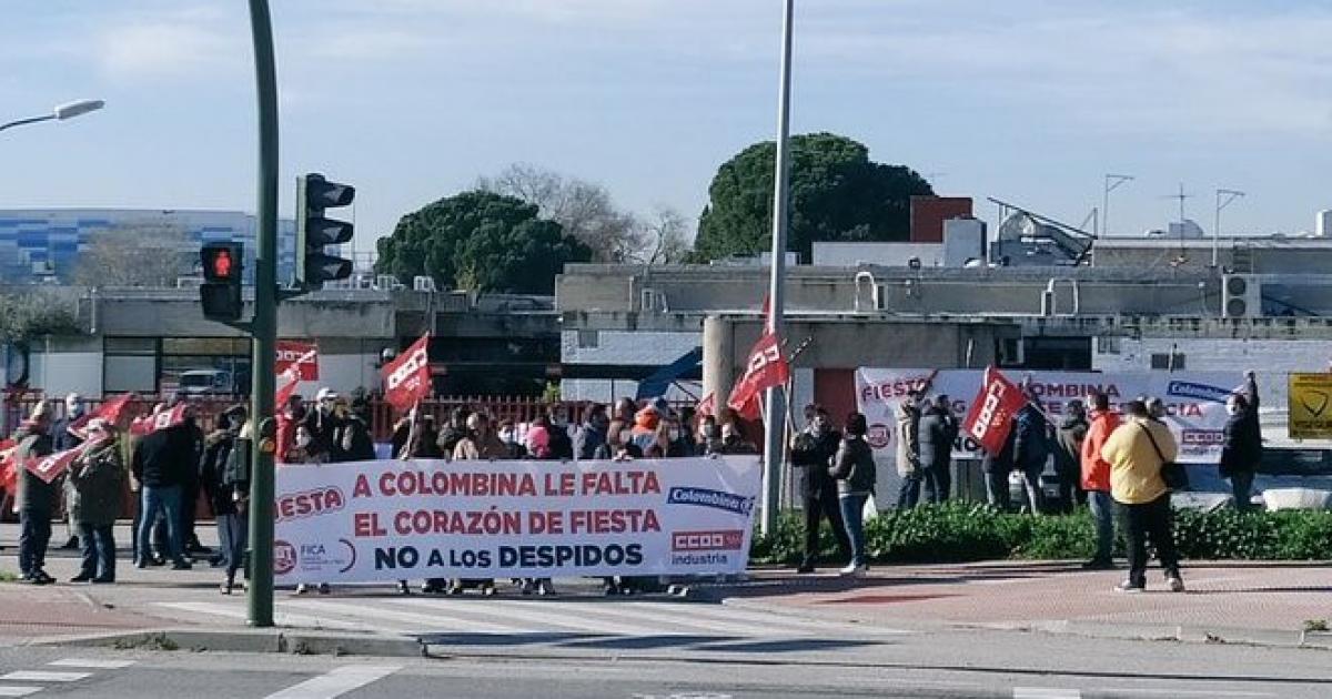 La plantilla de FIESTA Colombina inicia los paros ante los despidos injustificados de su empresa