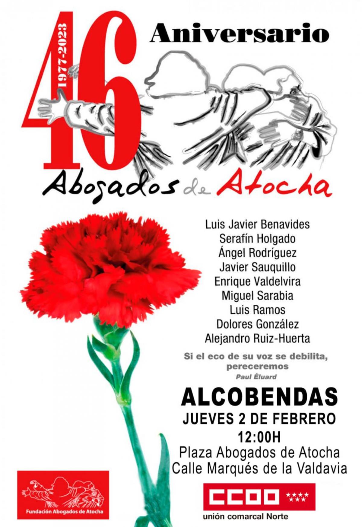 Cartel Abogados  de Atocha