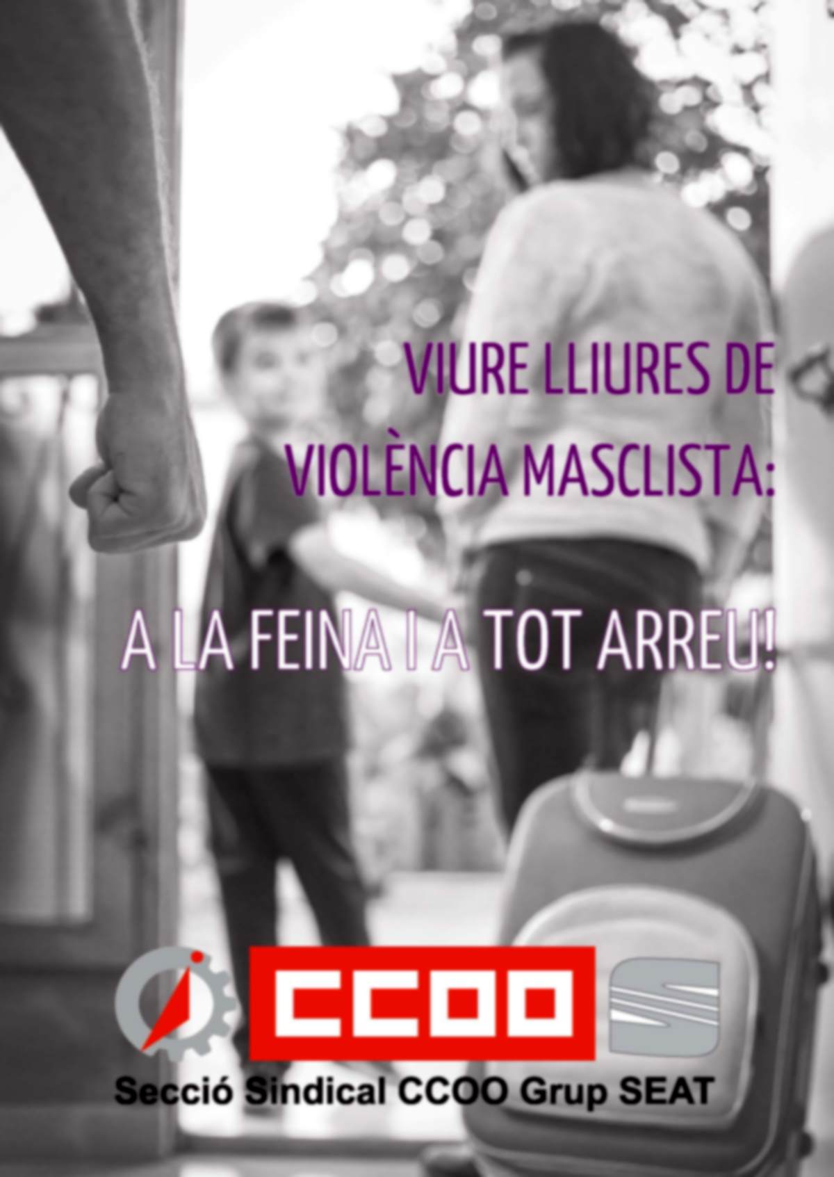 Fotografía ganadora del concurso de CCOO en SEAT contra la violencia machista