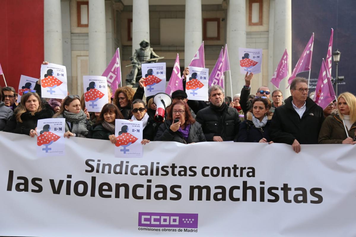 Concentración en Madrid en repulsa por el asesinato de Laura Luelmo y