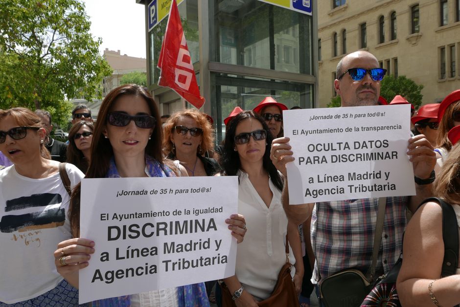 Paros parciales en Línea Madrid y Agencia Tributaria
