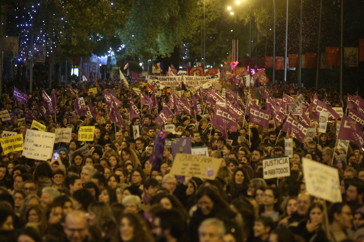 25N Manifestación contra violencia machista en Madrid, 2019