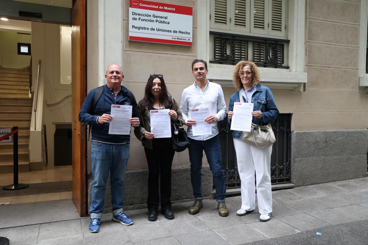 Reunin del rea Pblica de CCOO de Madrid en la Direccin General de Funcin Pblica de la Comunidad de Madrid