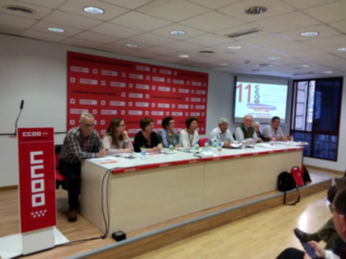 XI Congreso Federación Pensionistas y Jubilados CCOO de Madrid