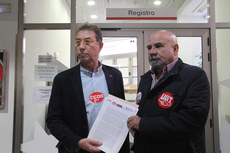 Entrega de Carta por el Trabajo Decente en el Registro de la Comunidad de Madrid