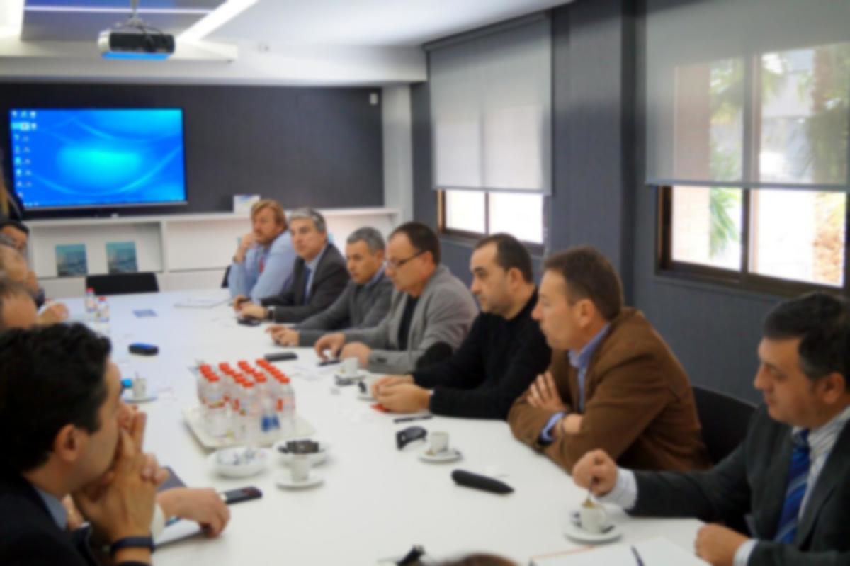 A la derecha de la imagen, Agustín Martín, Javier Pacheco y Vicente Moya