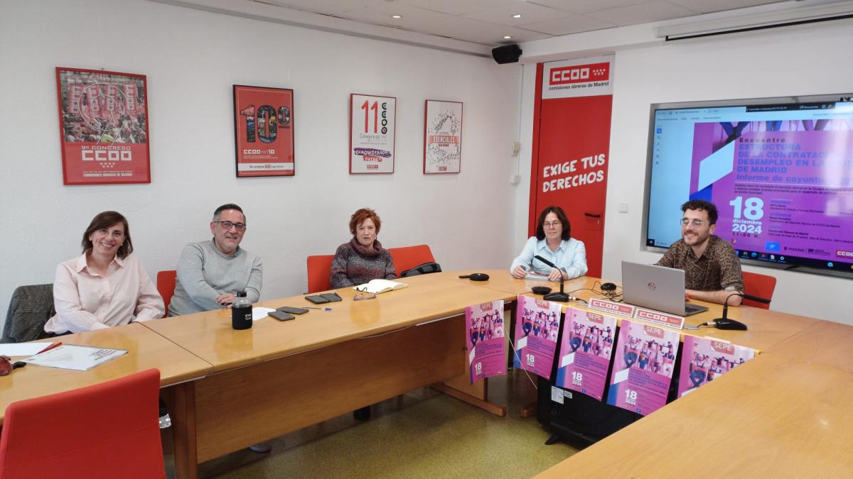 Presentado un informe sobre contratacin que afecta a las personas trabajadoras de Madrid