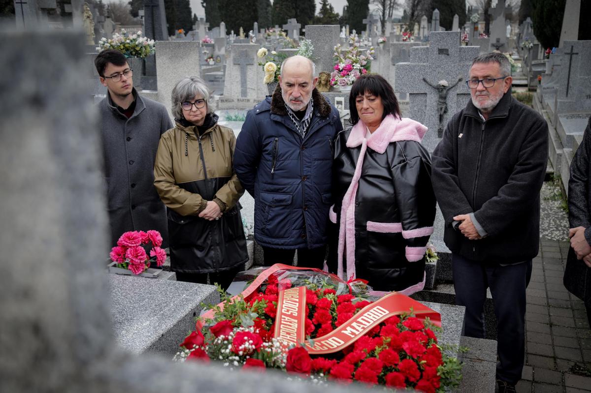 Enero 2025. Homenaje a los Abogados de Atocha en el cementerio de Carabanchel, Madrid