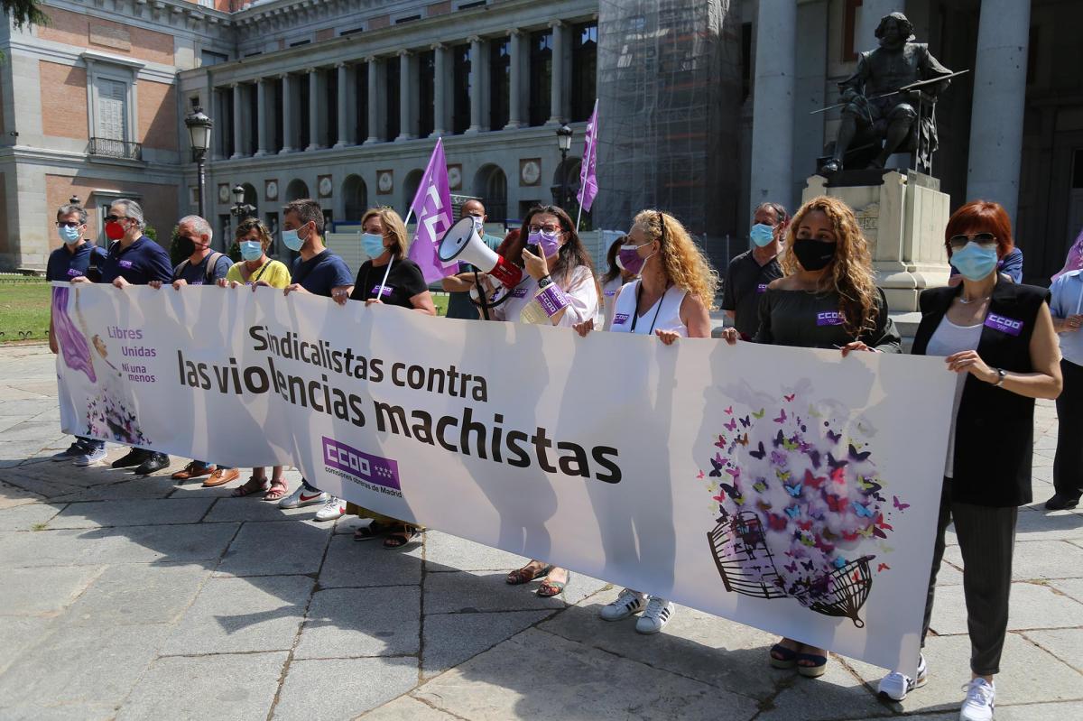 CCOO se concentra en Madrid para rechazar los últimos asesinatos machistas