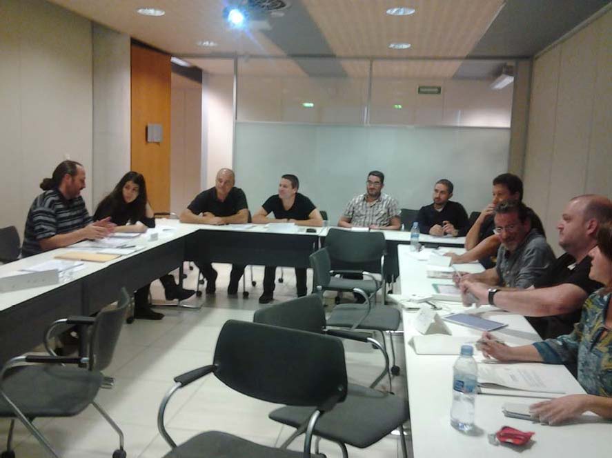 Foto de la sesión del 29 de octubre. Pamplona