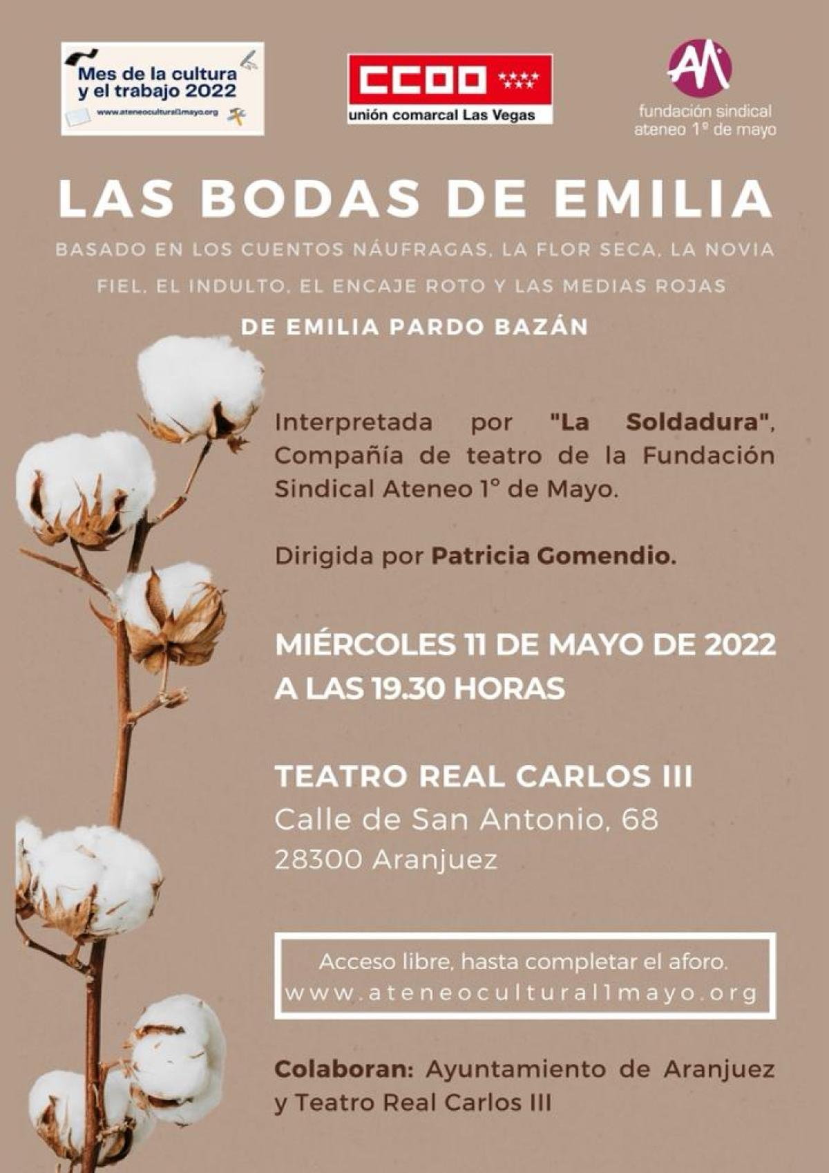 Representación de “Las bodas de Emilia” en Aranjuez