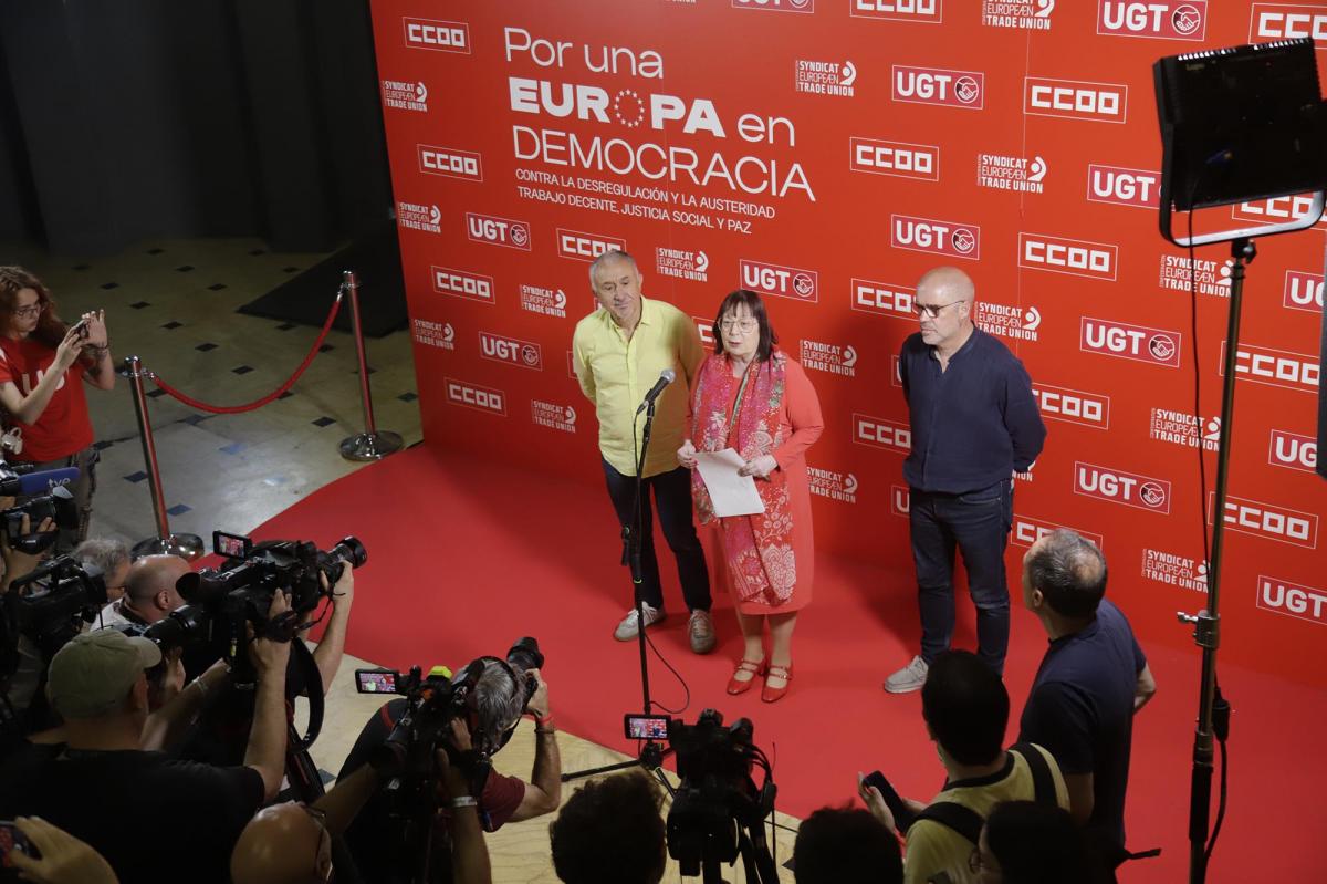 Acto sindical europeo en Vistalegre 18-6-2026