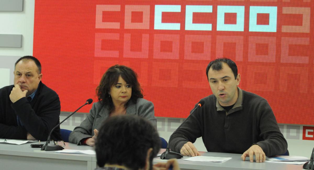 En diciembre CCOO exigió en rueda de prensa que se retirara las licencias a las falsas cooperativas