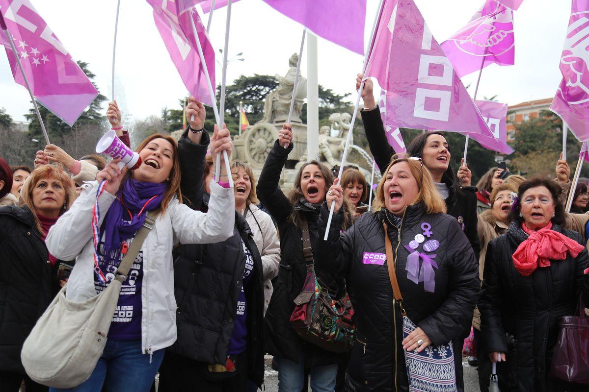 Huelga General 8M Día Internacional de la Mujer Trabajadora: Cibeles