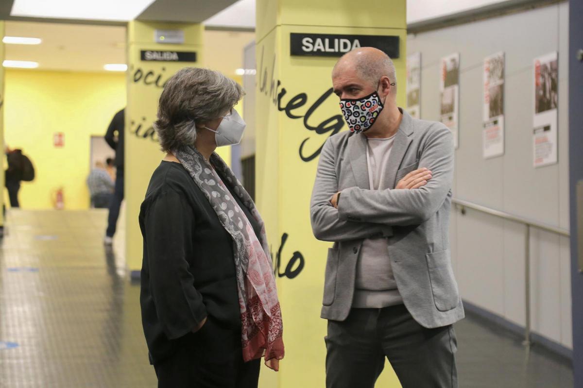 Paloma López y Unai Sordo en septiembre, durante la Escuela Sindical Pedro Patiño