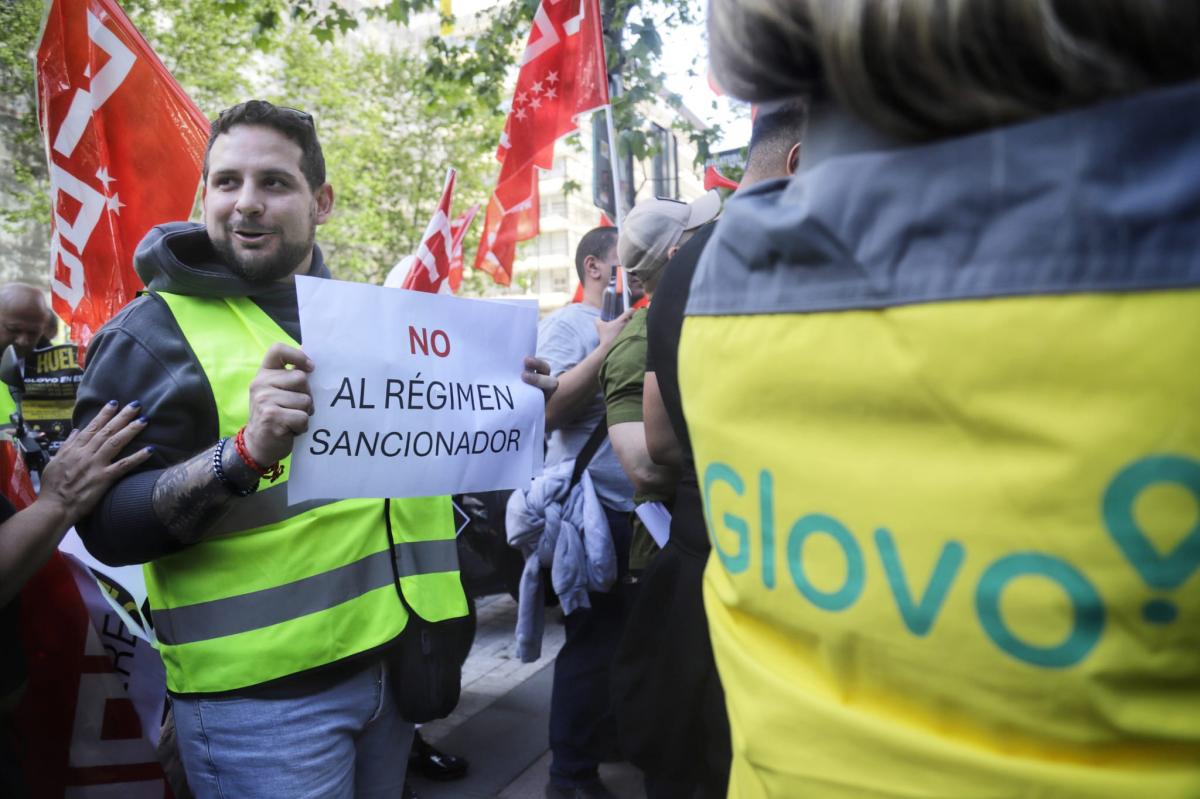 Movilizaciones en Glovo: concentración en la sede central el día 15 de abril