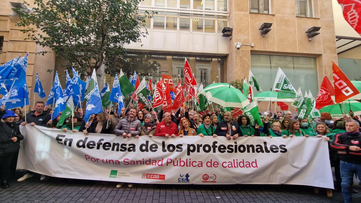 SATSE, CCOO, CSIT Unión Profesional y UGT avivan su presión ante el inmovilismo del Gobierno de Madrid por mejorar las condiciones laborales en la Sanidad Pública