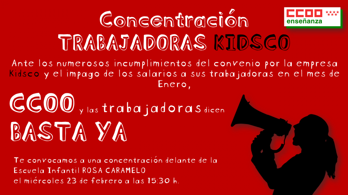 Cartel concentración Kidsco