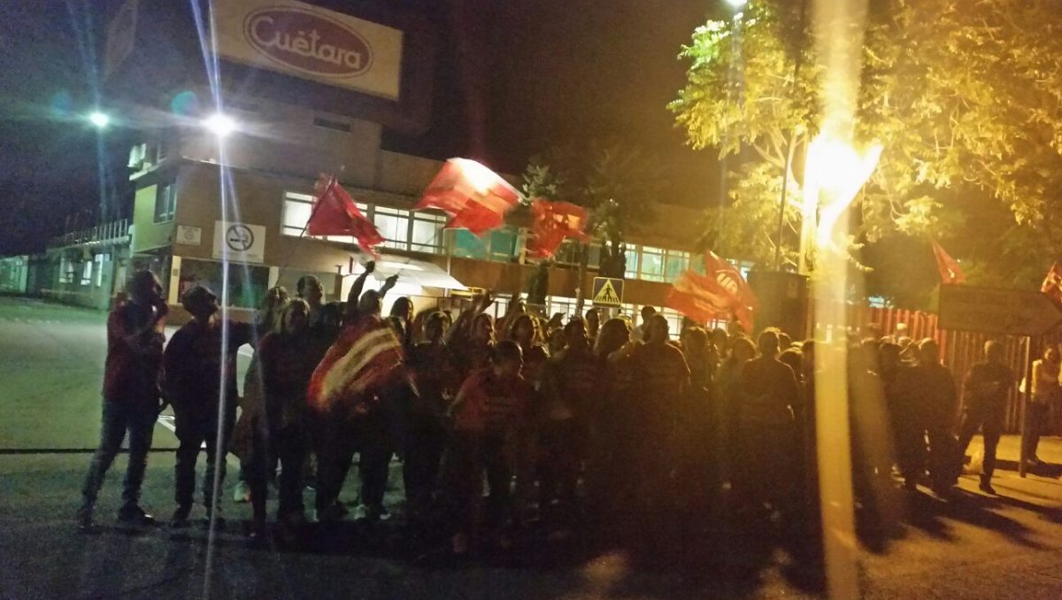 Los trabajadores de Cuétara en huelga por la defensa del convenio colectivo