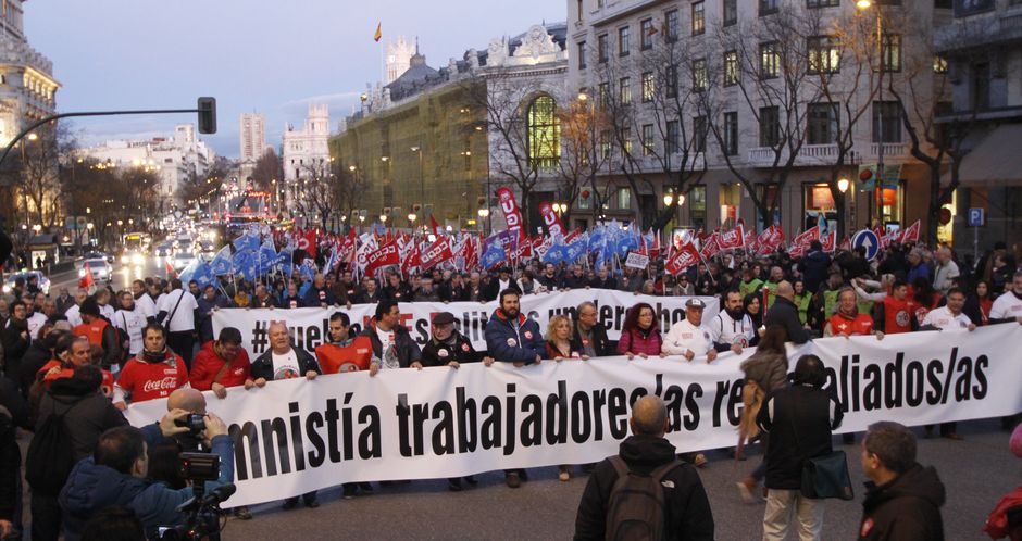 Manifestación Huelga No Es Delito, por la amnistía de trabajadores/as represaliados/as