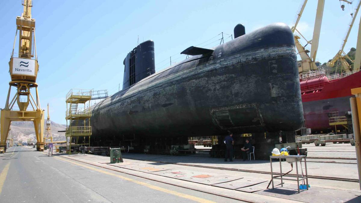 Astillero de Navantia en Cartagena
