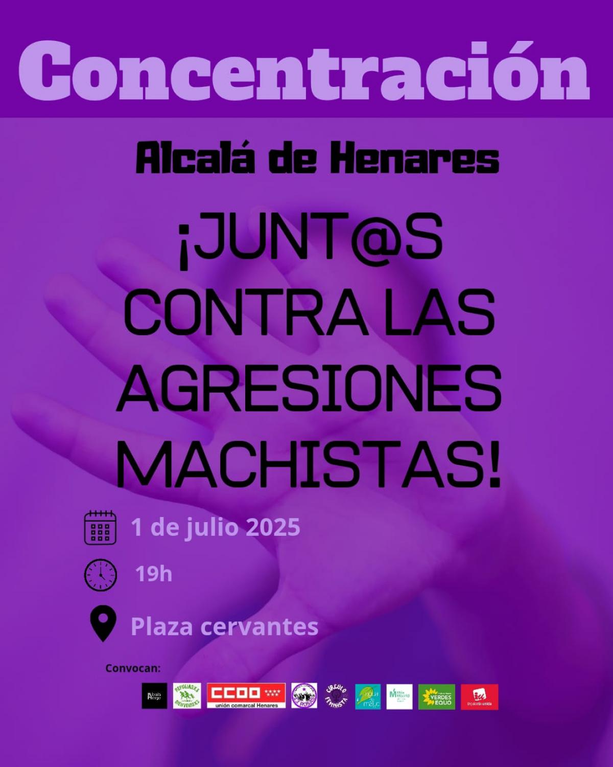 Convocatoria concentración Plataforma Alcalá