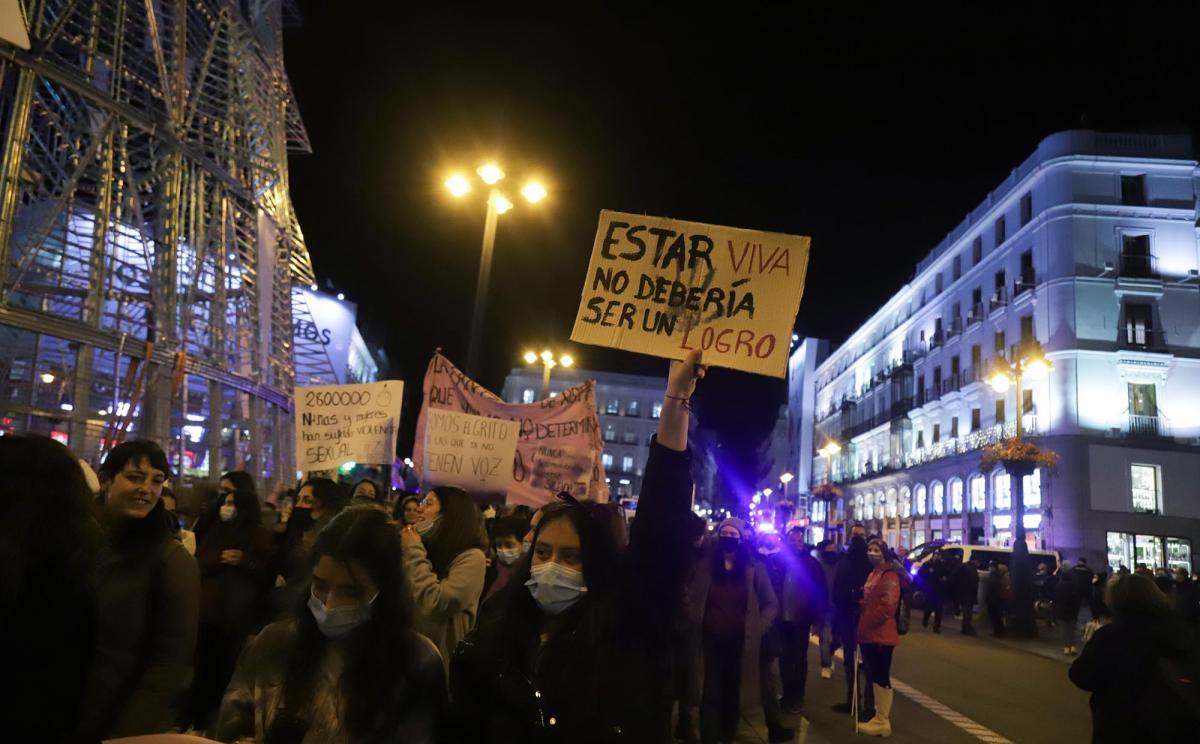 Manifestación en Madrid, 25N Dia por la eliminación de la violencia hacia las mujeres