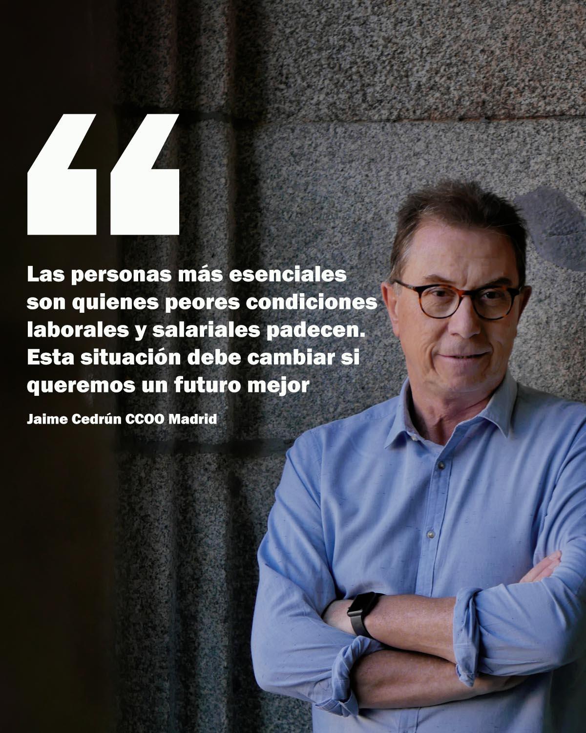 Jaime Cedr�n, secretario general de CCOO de Madrid