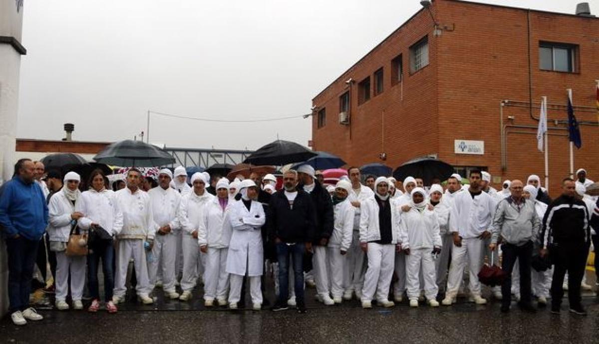 Concentración de trabajadores de Sada