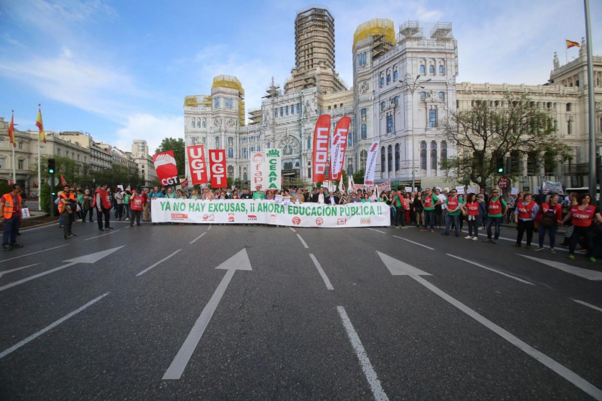 Manifestación contra la LOMCE en Madrid