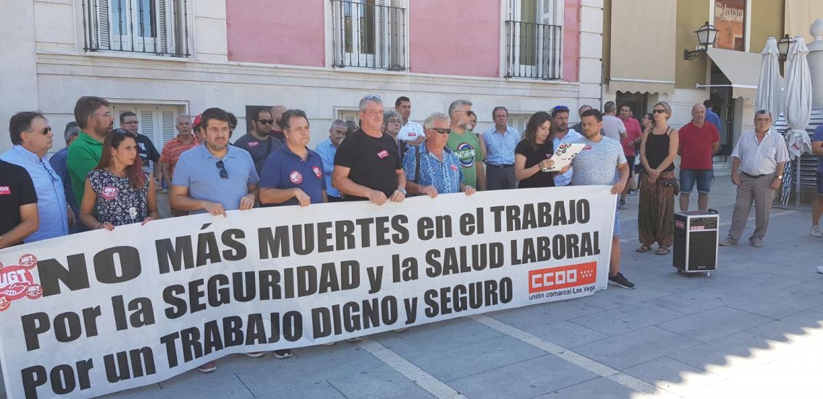 Concentración en Aranjuez contra la siniestralidad laboral
