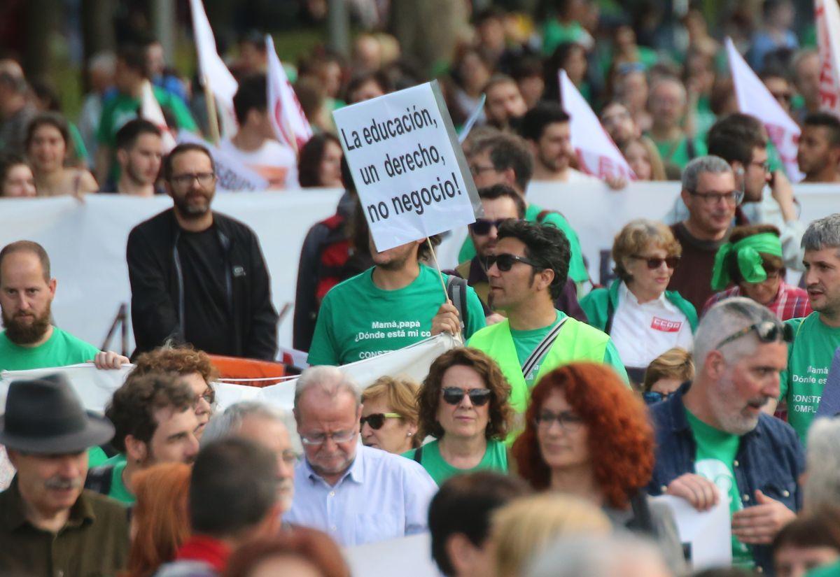 Manifestaci�n contra la LOMCE el 8 de mayo 2018 en Madrid